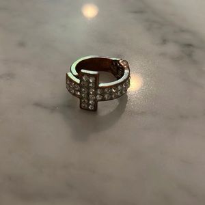 Sparkle Cross Ring - Some Tarnishing